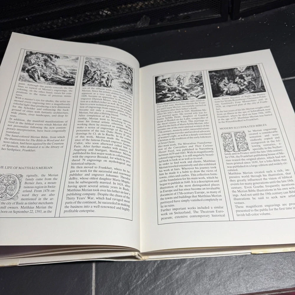 The Bible In Word and Art King James Version Matthäus Merian Illustrations 1988‎